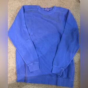 Comfort Colors Cotton Blend Crewneck Sweatshirt L Periwinkle NWOT